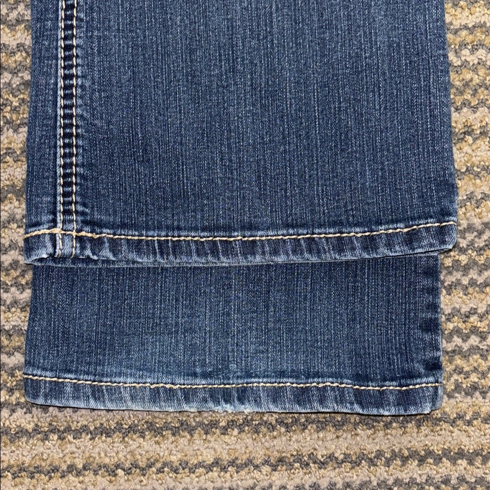 Ariat Women’s Size 30S REAL Denim Cotton Blend Stretch Bootcut Blue Jeans - Picture 9 of 12